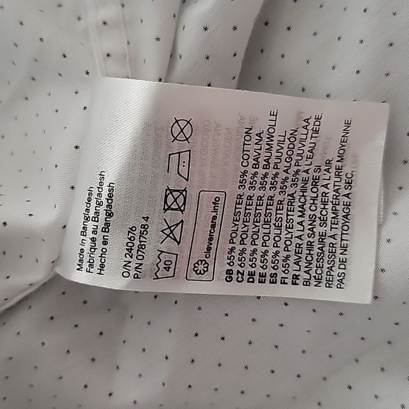 H&M Slim Fit Men's Button Up Long Sleeve Shirt - Picture 11 of 13